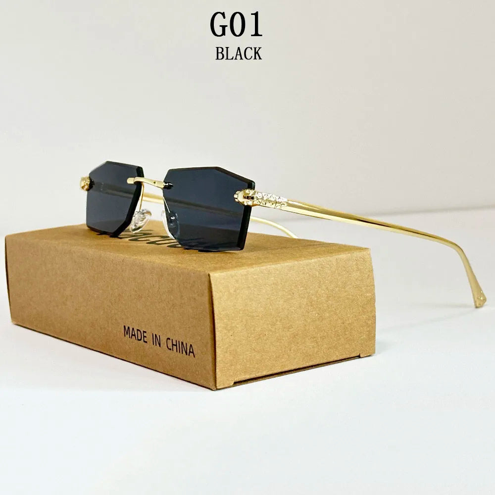 Women Luxe Rimless Sunglasses
