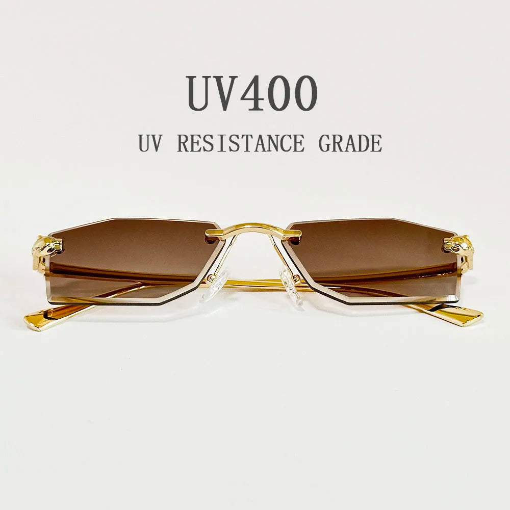 Women Luxe Rimless Sunglasses