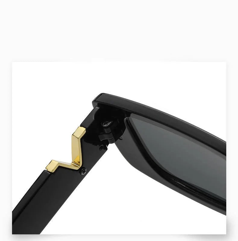 Rectangular Retro Design Sunglasses